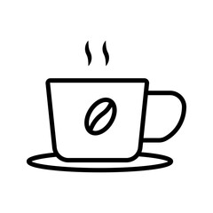 Coffee cup icon collection. cup of coffee icon vector in smoke style, on white background