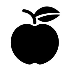 Fototapeta premium apple silhouette icon 