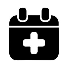 Obraz premium appointment calendar icon silhouette 