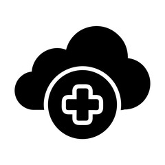 Obraz premium cloud health icon 