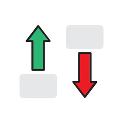 trading charts color