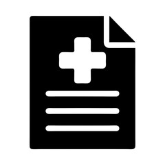 Obraz premium document icon medical cross 