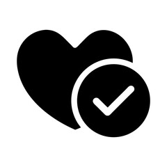 healthy heart icon silhouette wellness
