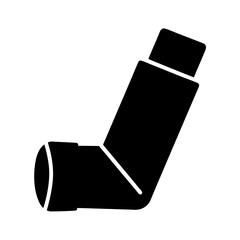 Obraz premium inhaler icon silhouette asthma 