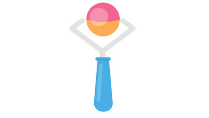 Baby Rattle Icon - Colorful Design