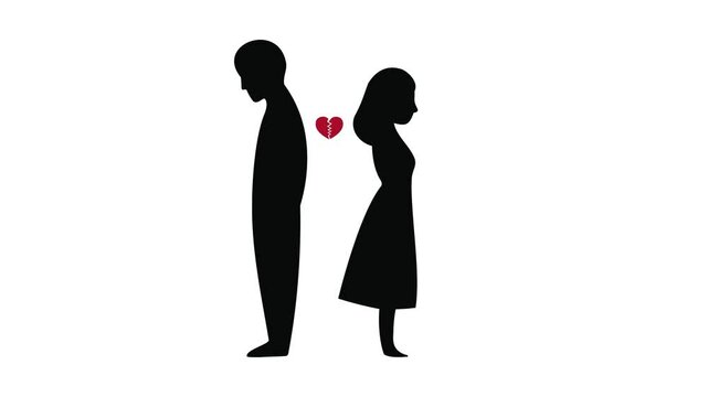 Heartbreak Animation - Love Shatters in Slow Motion Animated Heartbreak - From Love to Separation heart beating 