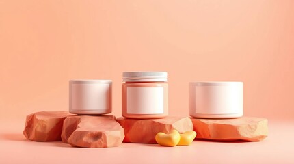 facial skincare bottle mockup