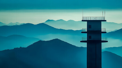 Tower Stands Tall, Mountain Views