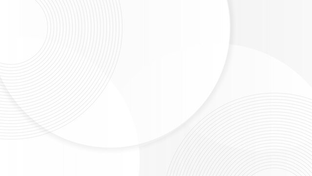 Fototapeta Simple white abstract background with concentric circles. Suitable for presentations, websites, or graphic design projects needing a minimalist touch.