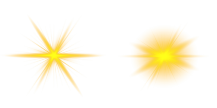  radiant burst of golden light with flares, sparkles, and sunbeams—ideal for PNG sunrise effects, magical glows, or bright seasonal illustrations with dynamic energy.