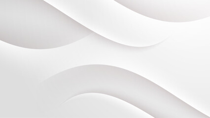 White abstract background with curved lines suitable for digital presentations, web design, branding materials, social media posts, and print projects.