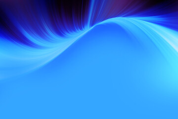 Modern bright abstract dynamic line wave soft light gradient dark blue purple on blue background design for graphics pattern web illustration technology digital wallpaper template poster banner