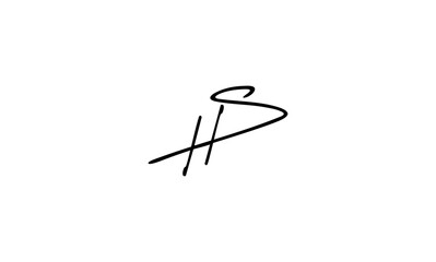 HS initial letters, monogram logo