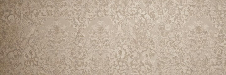 Elegant damask wallpaper, intricate lace-like pattern in subtle neutrals , traditional, damask, floral
