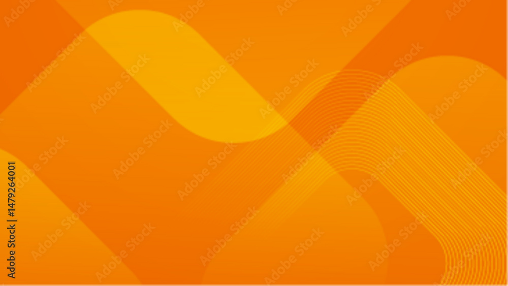 Poster abstract orange background with curved lines. suitable for vibrant design projects, modern art conce