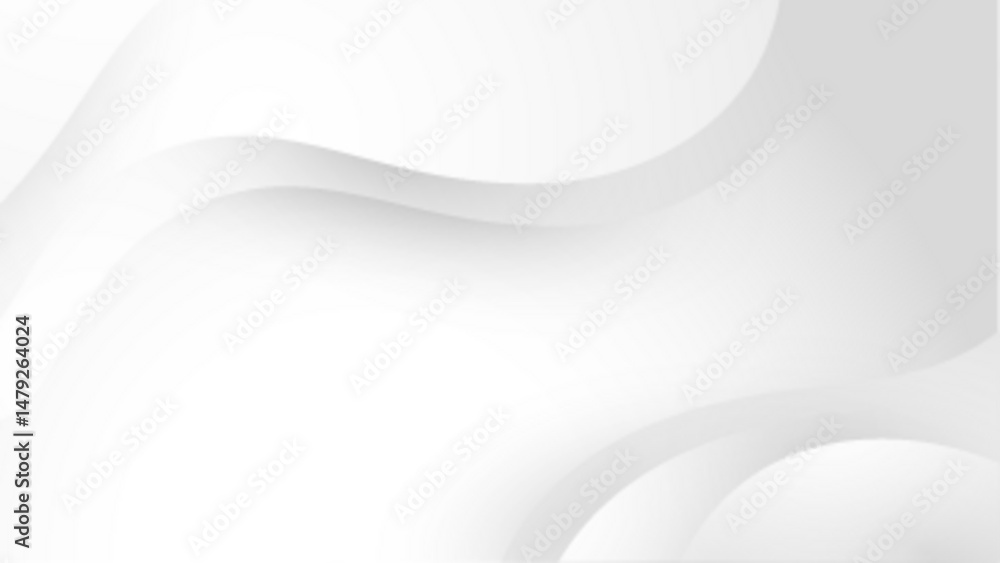 Aufkleber white abstract background with curves. ideal for modern design projects, minimalistic concepts, tech