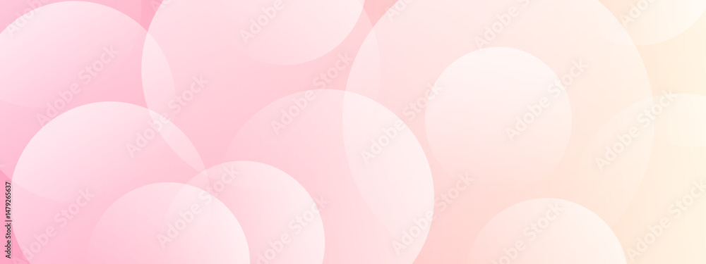 Aufkleber pink and white abstract background with overlapping circles. suitable for digital design projects, s