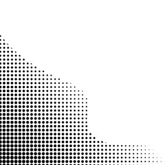 Corner Halftone Wave Dot