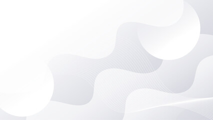 Abstract white background with curved lines, perfect for modern designs, business presentations, minimalistic themes, or artistic backgrounds in various projects.