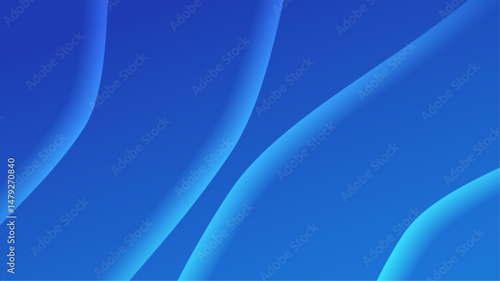Aufkleber abstract design with blue curved lines. suitable for web backgrounds, branding, and modern graphic d