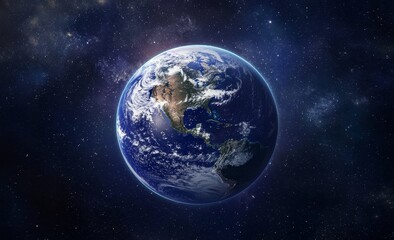 The beautiful blue marble showcasing our planet’s atmosphere.