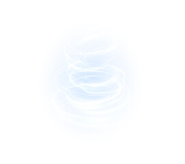  glowing spiral of wind and energy with fresh, dynamic flow perfect for PNG designs themed around air, weather, cooling, or fast motion effects with a clean modern style.