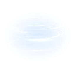 Obraz premium glowing spiral of wind and energy with fresh, dynamic flow perfect for PNG designs themed around air, weather, cooling, or fast motion effects with a clean modern style.