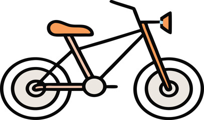 Minimalist Bicycle Vector Illustration 