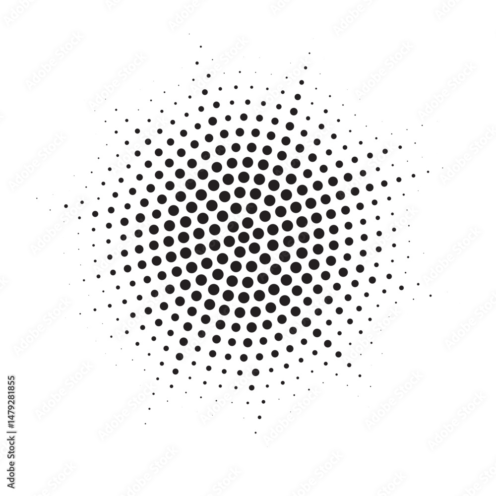Poster burst halftone light effect. glowing light burst. abstract grunge halftone dots background. vector i