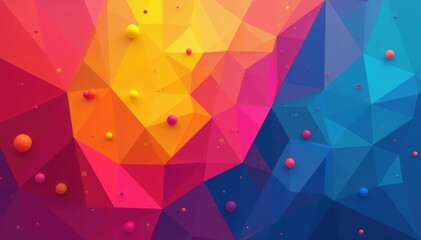 Abstract geometric shapes in vibrant colors create a dynamic and modern background for flyers , geometric, gradient