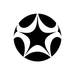 abstract black and white vector illustration