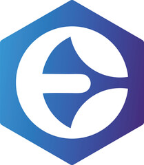 Modern Abstract Symbol with Hexagon Frame