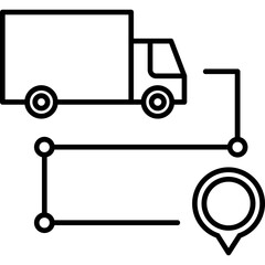 Delivery Route Icon