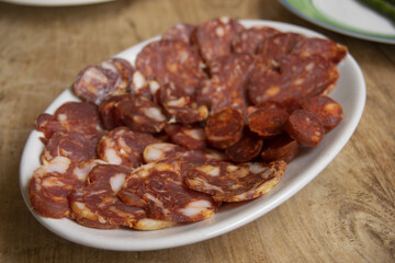 assorted traditional Calabrese cured meats