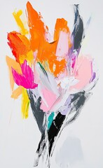 flowers stand out against a white background.