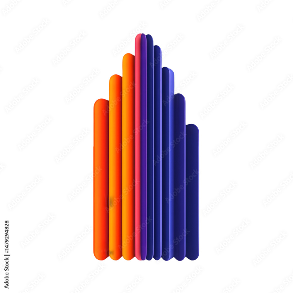 Aufkleber abstract vertical lines symbolizing division and separation