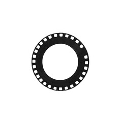 Isolated Grunge Film Frame on White Background for Creative Use
