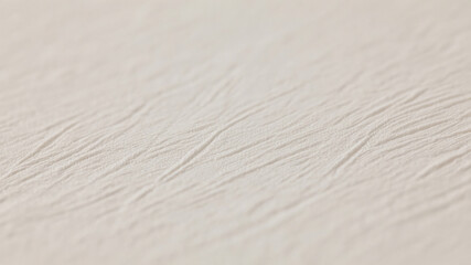 Soft white linen fabric texture close up with subtle crinkles and focused depth of field