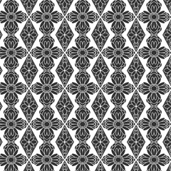 black and white batik pattern