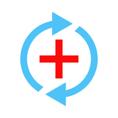 Fototapeta premium Recovery flat icon