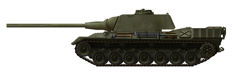 E-55 (Alternative E-series tank, based on the Leopard I chassis and with an 8.8cm gun) © Tikros