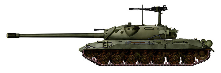 IS-4/7 (An alternative hybrid tank, with a hull from the IS-7 tank and a chassis from the IS-4) © Tikros