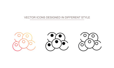 Fish Eggs icon design with white background stock illustration