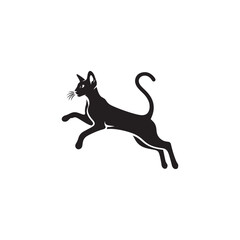 Oriental Shorthair Vector Silhouette: Sleek, Elegant Feline with Graceful Posture and Almond-Shaped Eyes, Captured in a Minimalist Outline for Modern Art, Pet Designs, and Illustrations.
