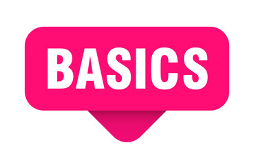 basics sticker. basics sign on transparent background