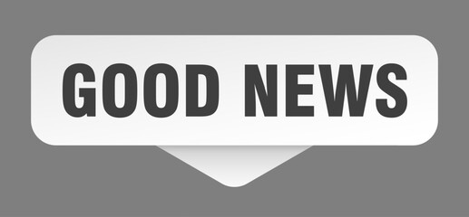 good news sticker. good news sign isolated on gray background
