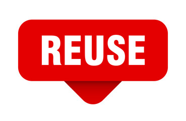 reuse sticker. reuse sign on transparent background