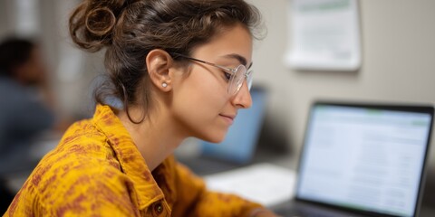 Student engaging in digital survey for feedback and learning assessment