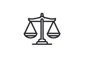 The Symbol of Justice: A Classic Scales of Justice Illustration