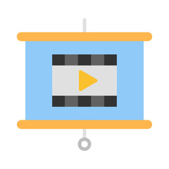 Projector Screen flat icon